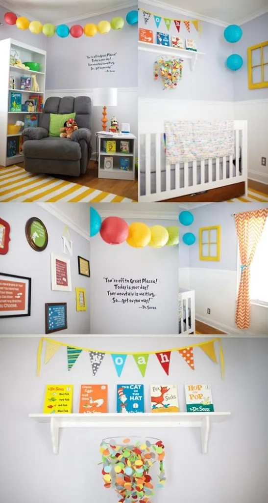 rainbow themed nursery