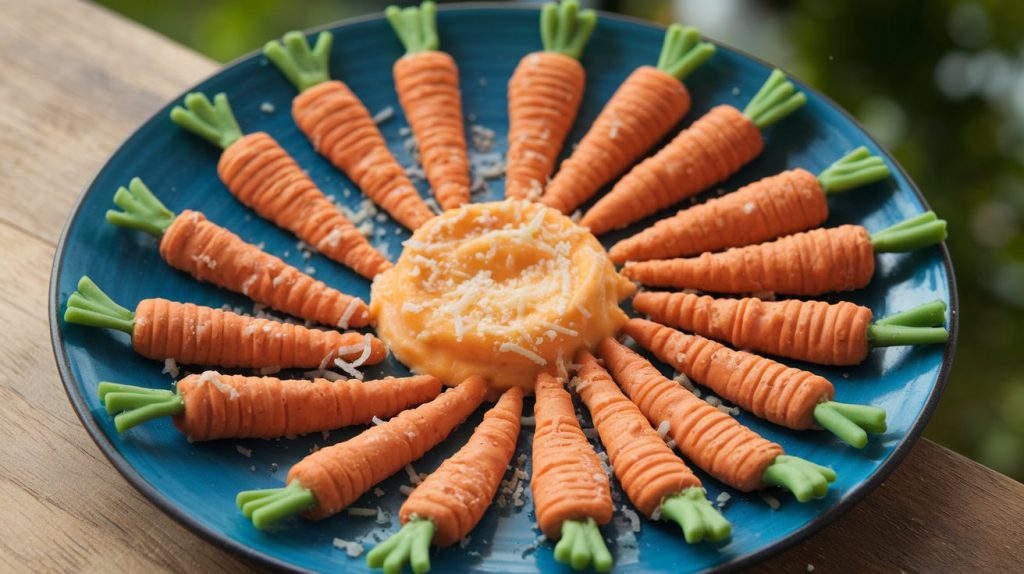 Carrot-Shaped Cheese Crackers