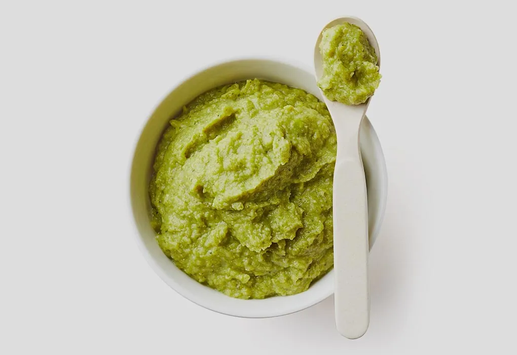 Apple Pea and Spinach Puree