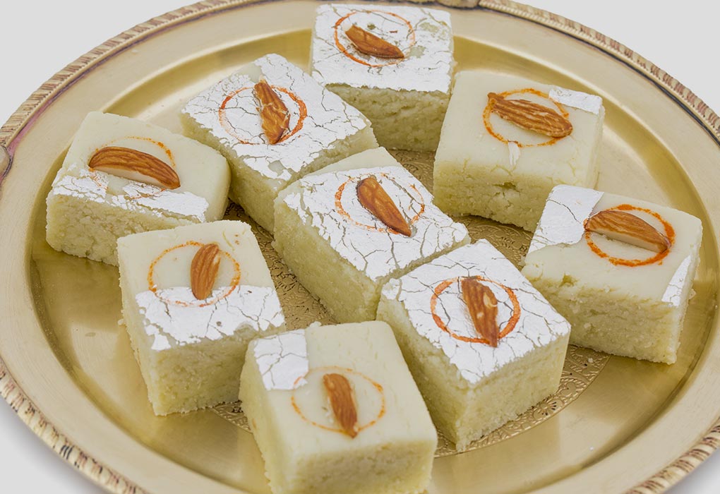Indian sweets with milk