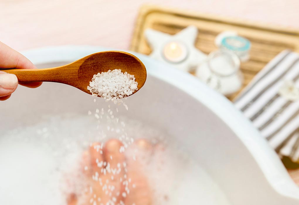 salt baths after childbirth