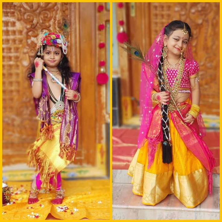 Dress up like Krishna or Radha
