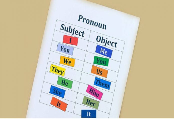 teach pronouns to kids