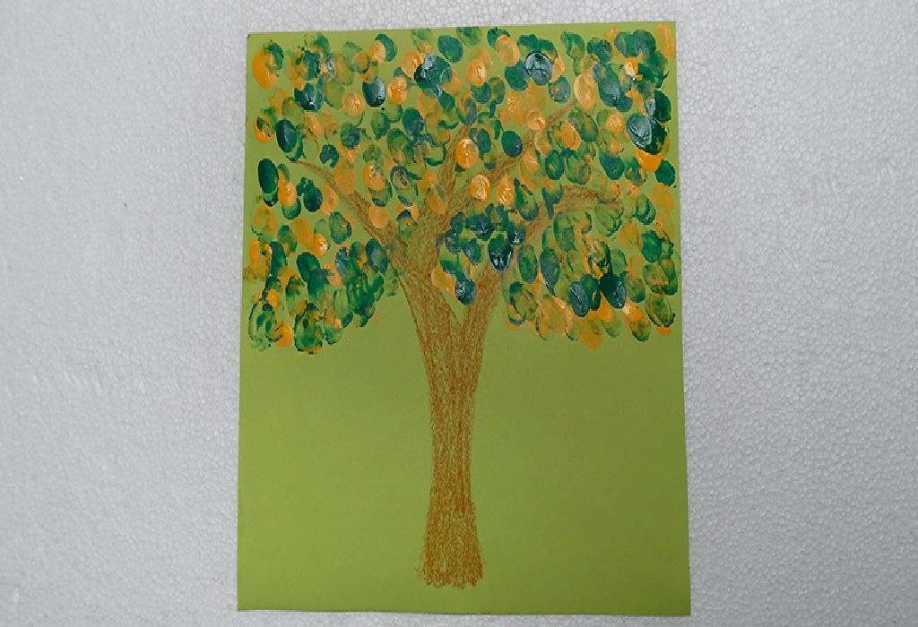 Finger on sale painting tree