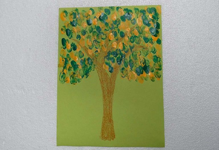 Finger Painted Tree