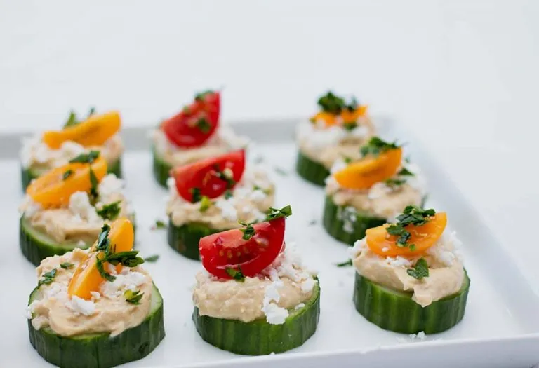 Stuffed Cucumber Bites