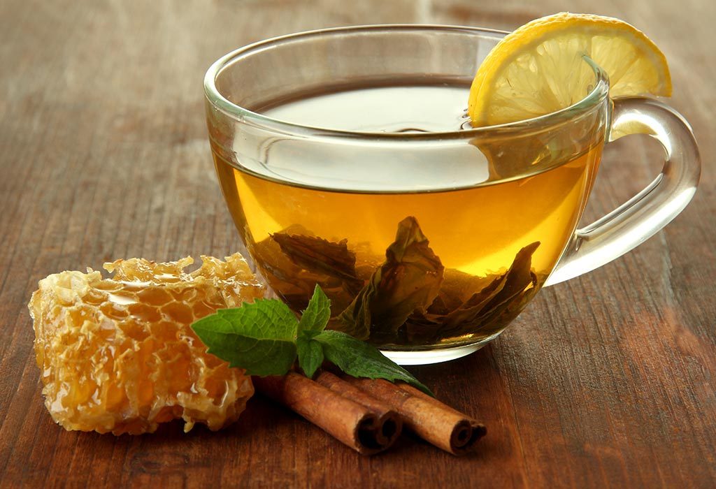 green tea with honey