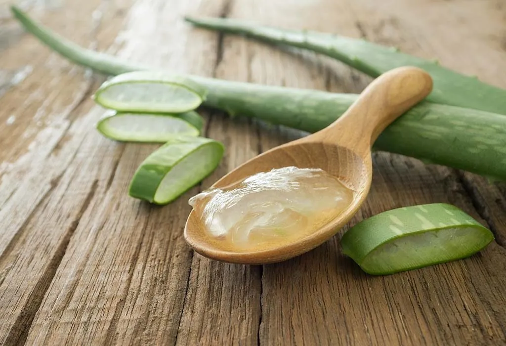 aloe vera contains collagen that helps heal the skin faster