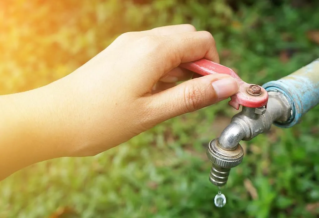 use cushioned faucets so your child does not get hurt