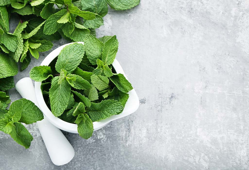 mint leaves face mask