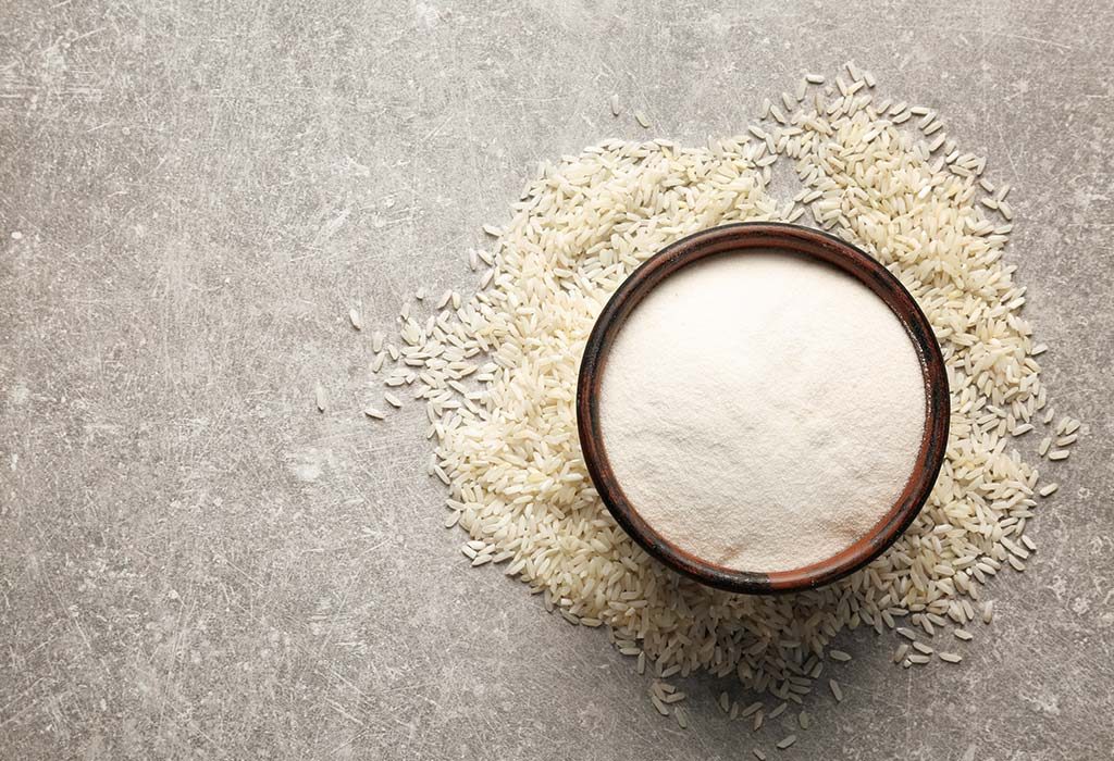 rice flour and milk mask
