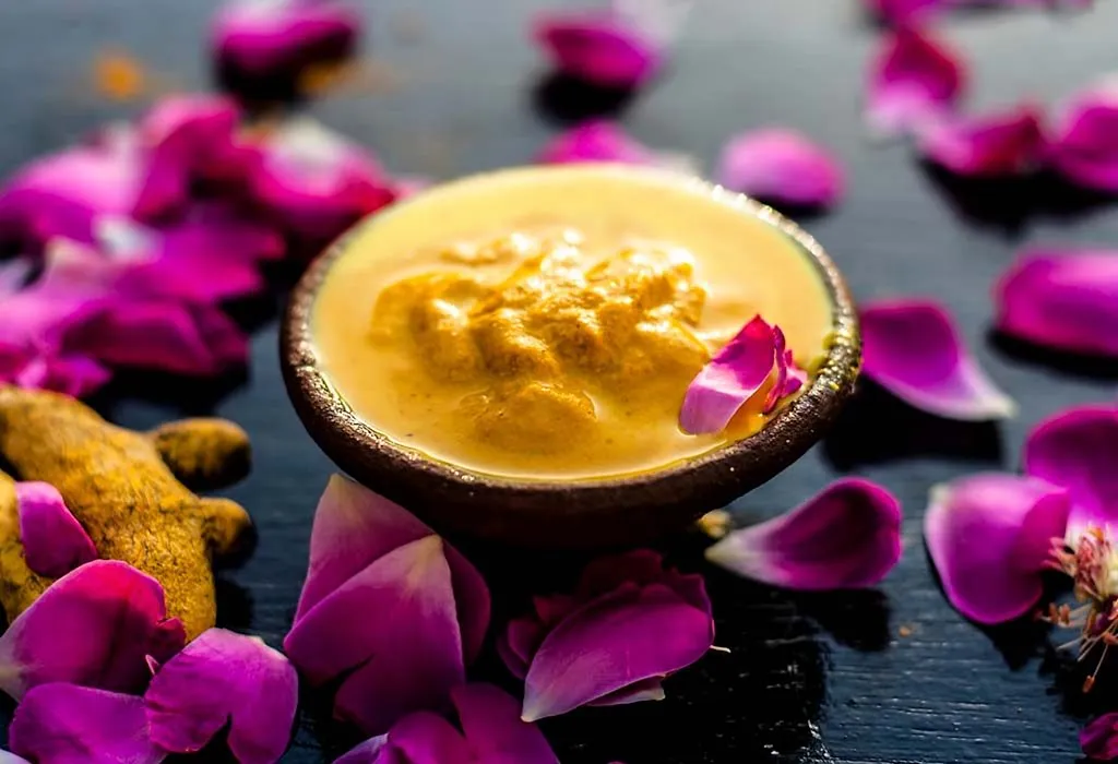 gram flour and turmeric face mask