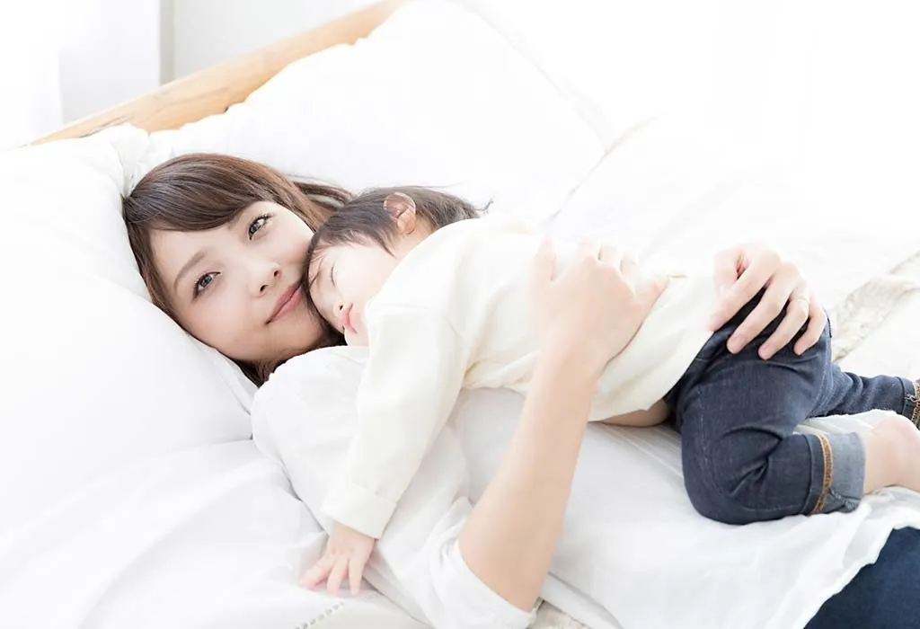 Your 45-week-old baby might spend the night at your breast, which is called 'breast sleeping'