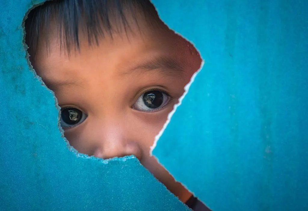 Play peek-a-boo with your baby