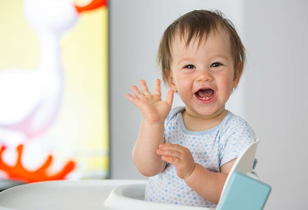 your 48-week-old baby will give you more waves and kisses