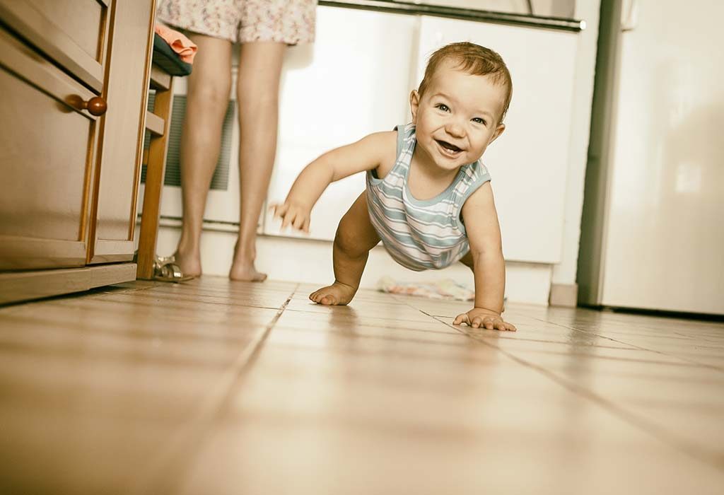 race with your baby so he can gradually start walking from crawling