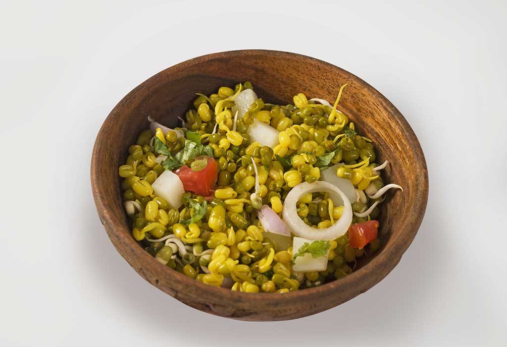 Sprouted moong chaat