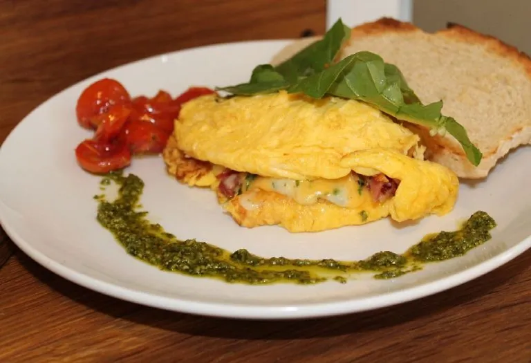 Omelette with Tomato and Herbs