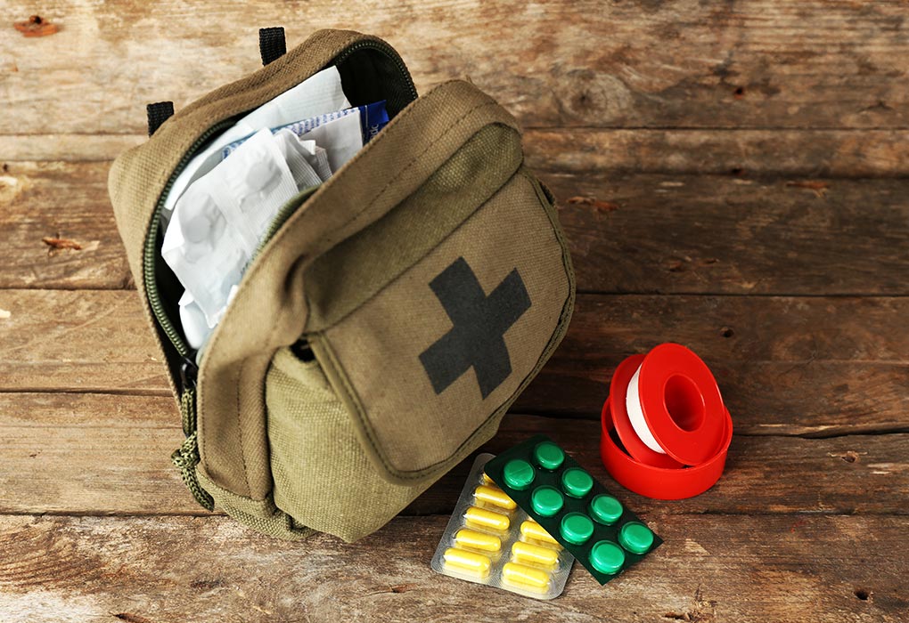 Carry basic first aid while travelling