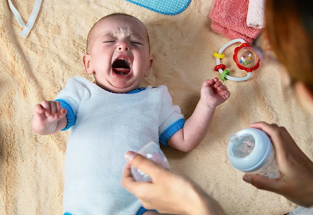 Baby wakes up screaming deals as if in pain