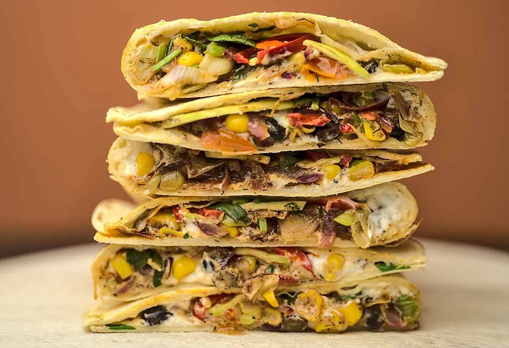 Cheesy Veggie Quesadillas Cheesy Veggie Quesadillas