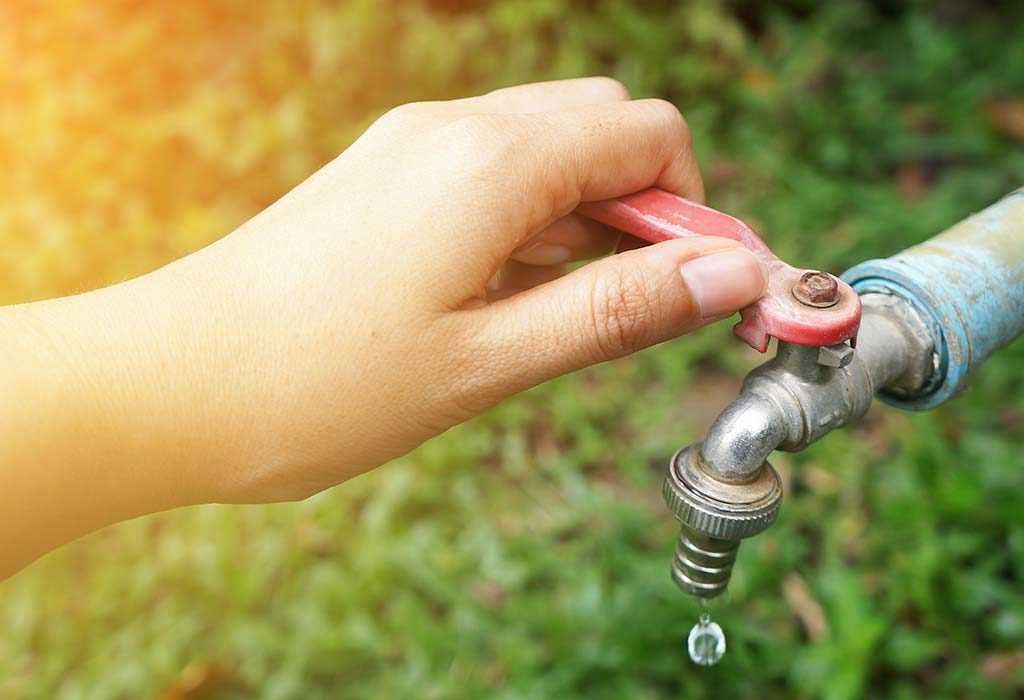 use cushioned faucets so your child does not get hurt