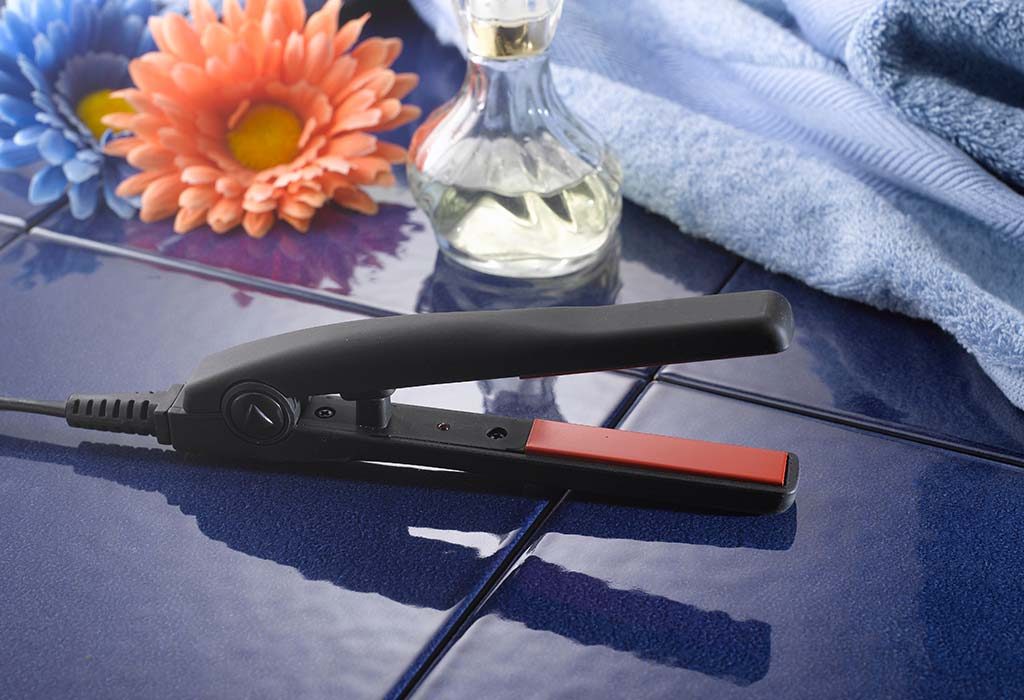 unplug your straighteners and curlers in the bathroom