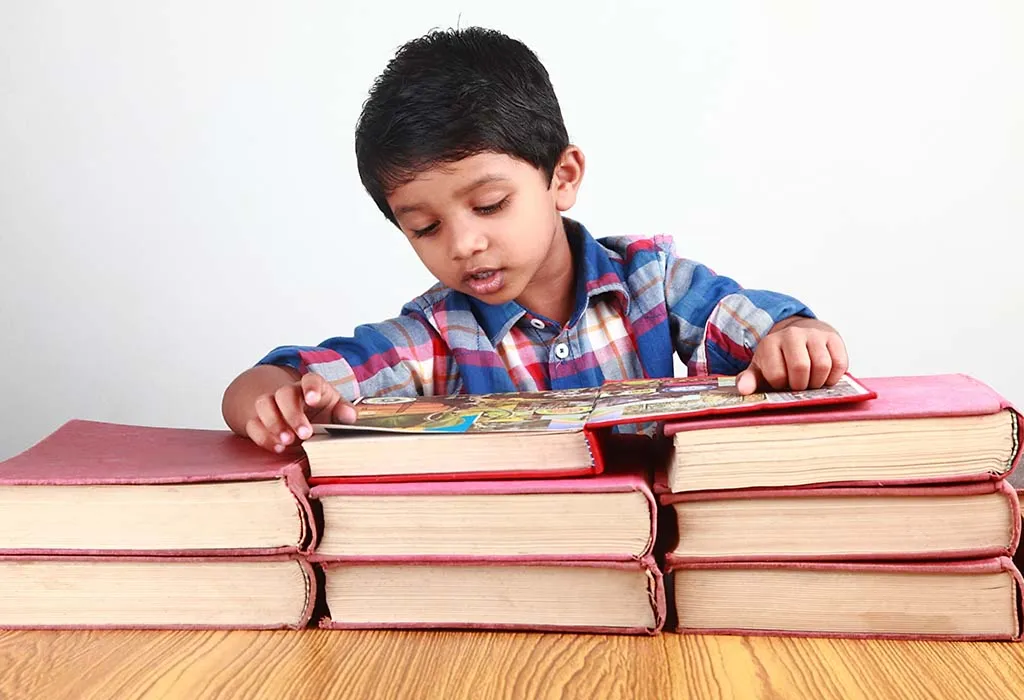 Child Reading a Book