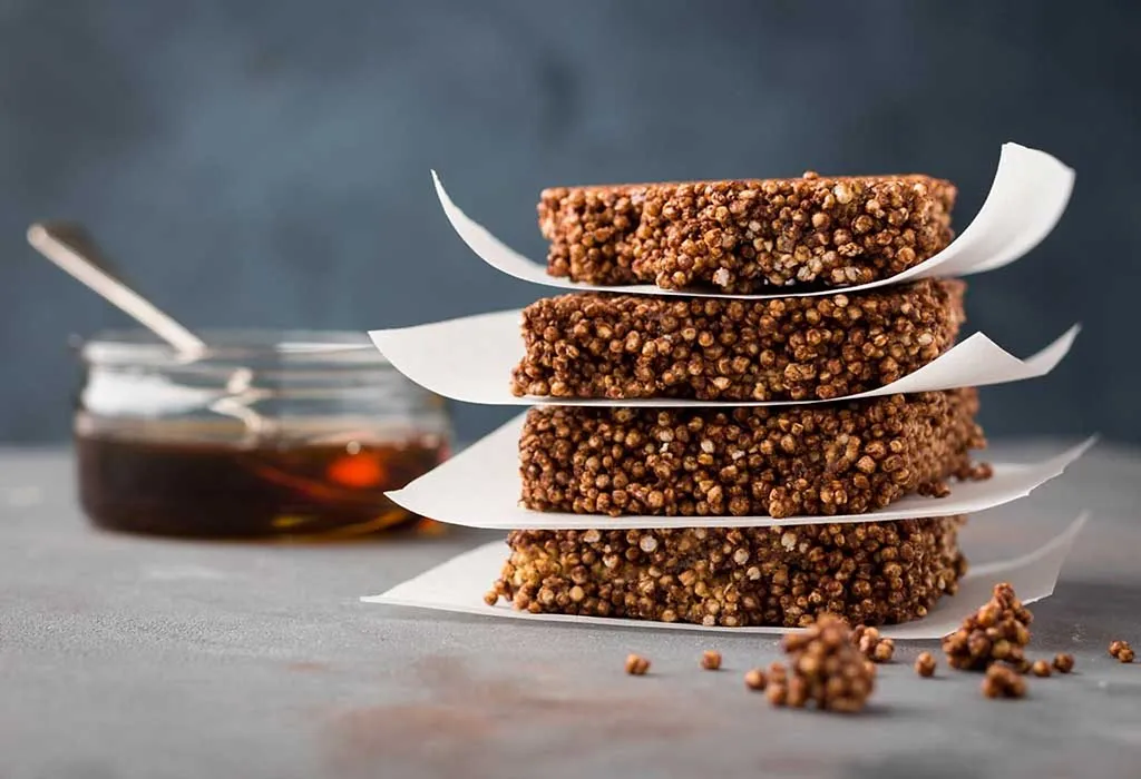 Quinoa, Chia Seeds, and Almond Protein Bars