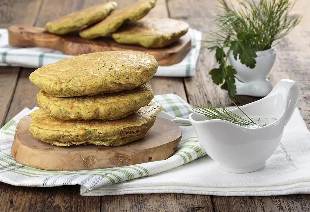 Corn and Spinach Pancake