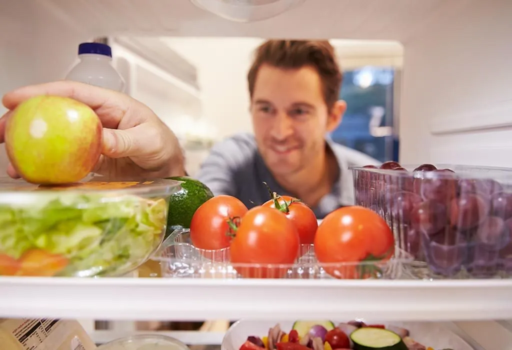 Man Having Healthy Food