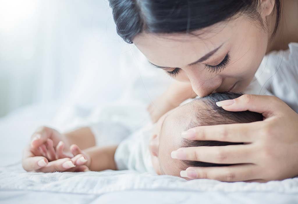 Mother with newborn
