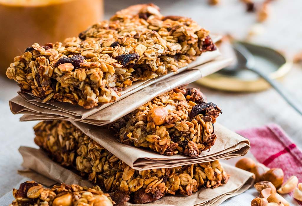 Jelly and Peanut-Butter Energy Bars