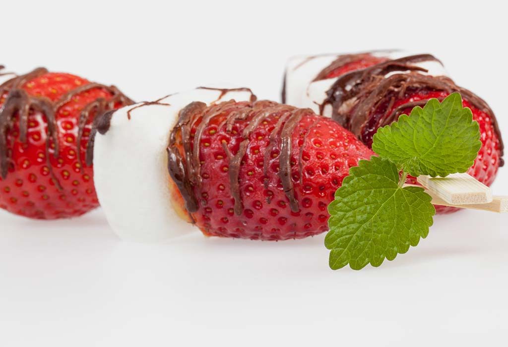 Chocolate-strawberry Dessert Kebabs