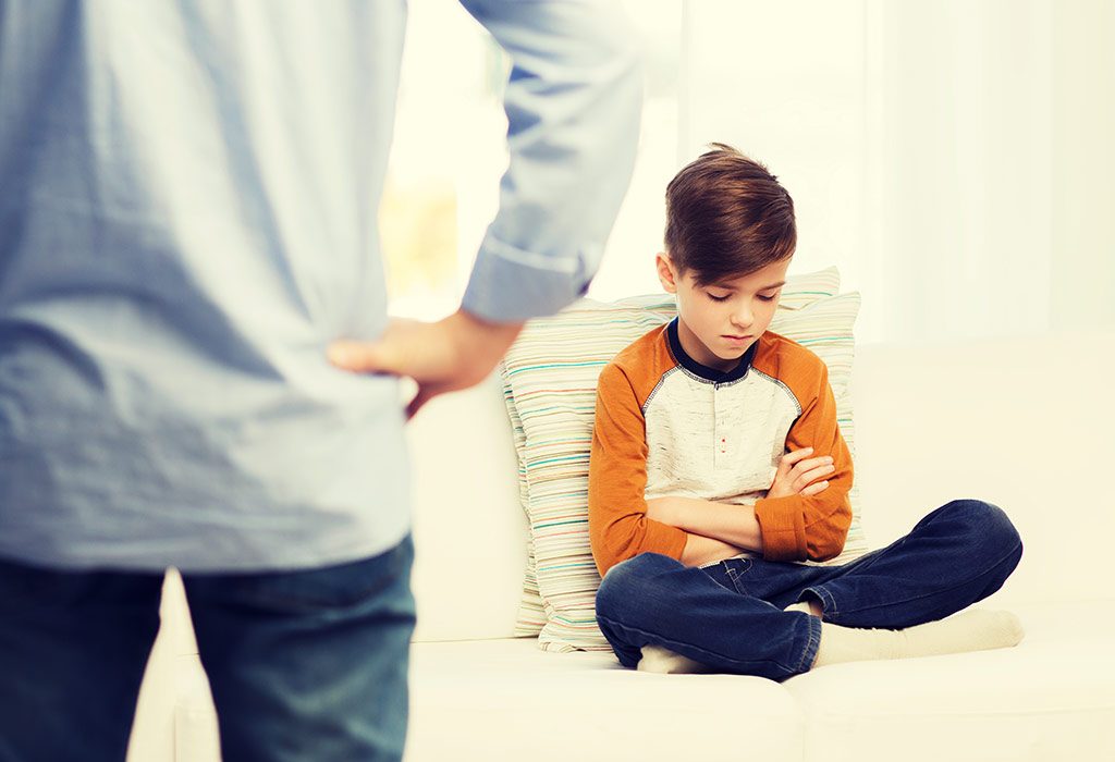 your child might get defensive when you tell him to apologize