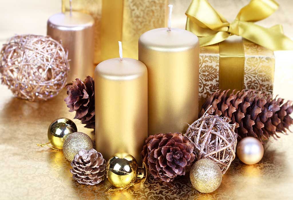 Christmas candles as gifts