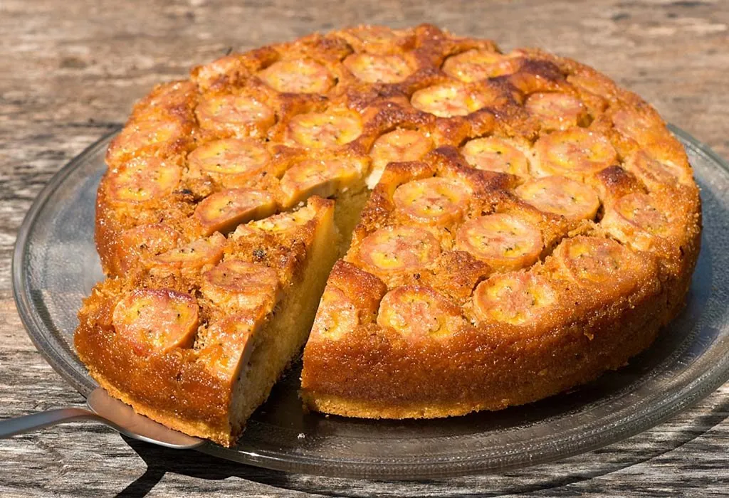 Eggless Banana Cake