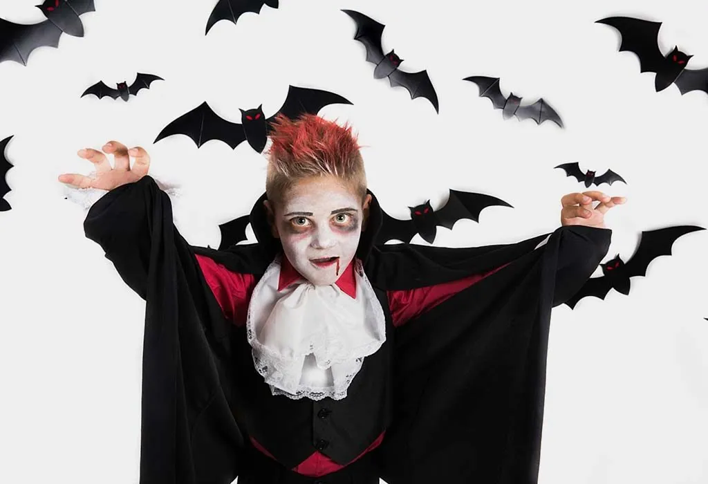 Bat Mask Halloween Makeup