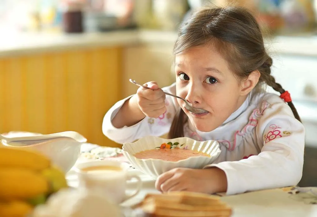 give your child some warm soup