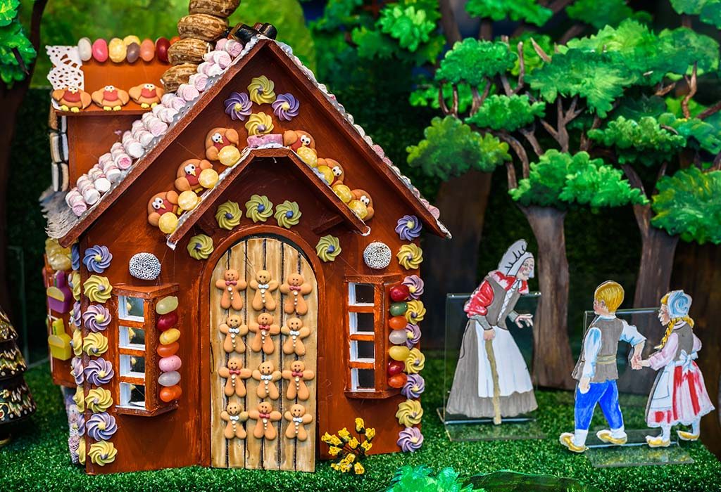 Hansel and Gretel Find the Gingerbread House