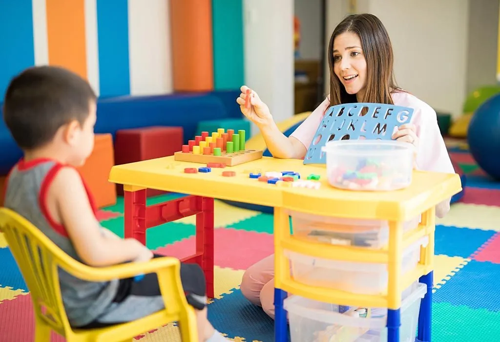 Therapist Playing with Child