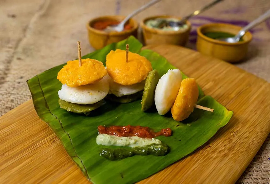 Tricolour Idlis