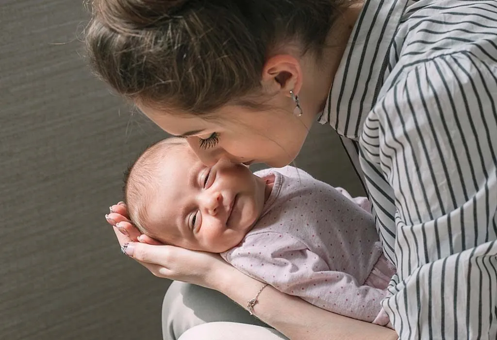 Singing lullaby to child