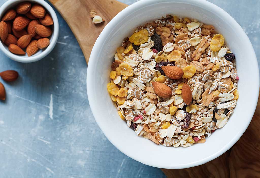 Image result for bowl of oatmeal with fruit and nuts