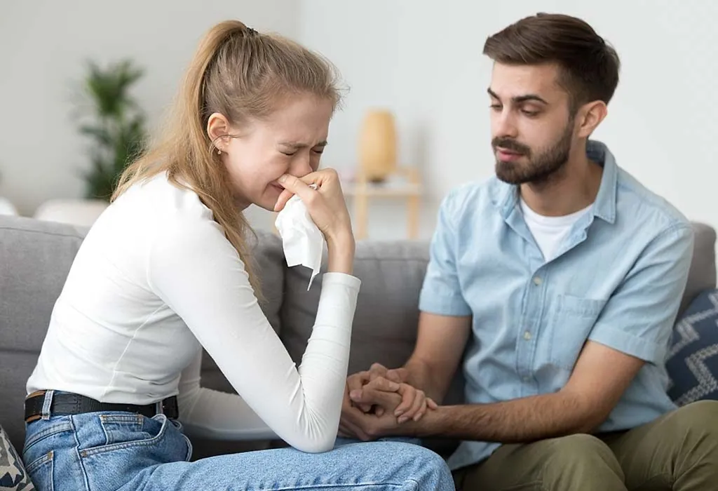 Unhappy couple