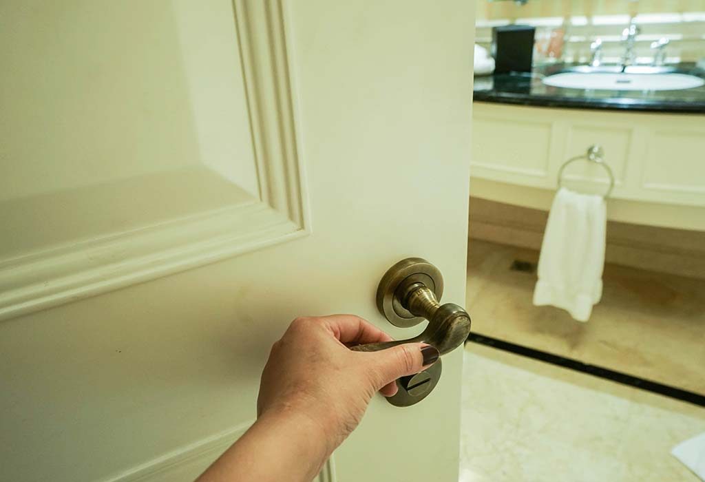 close the bathroom doors