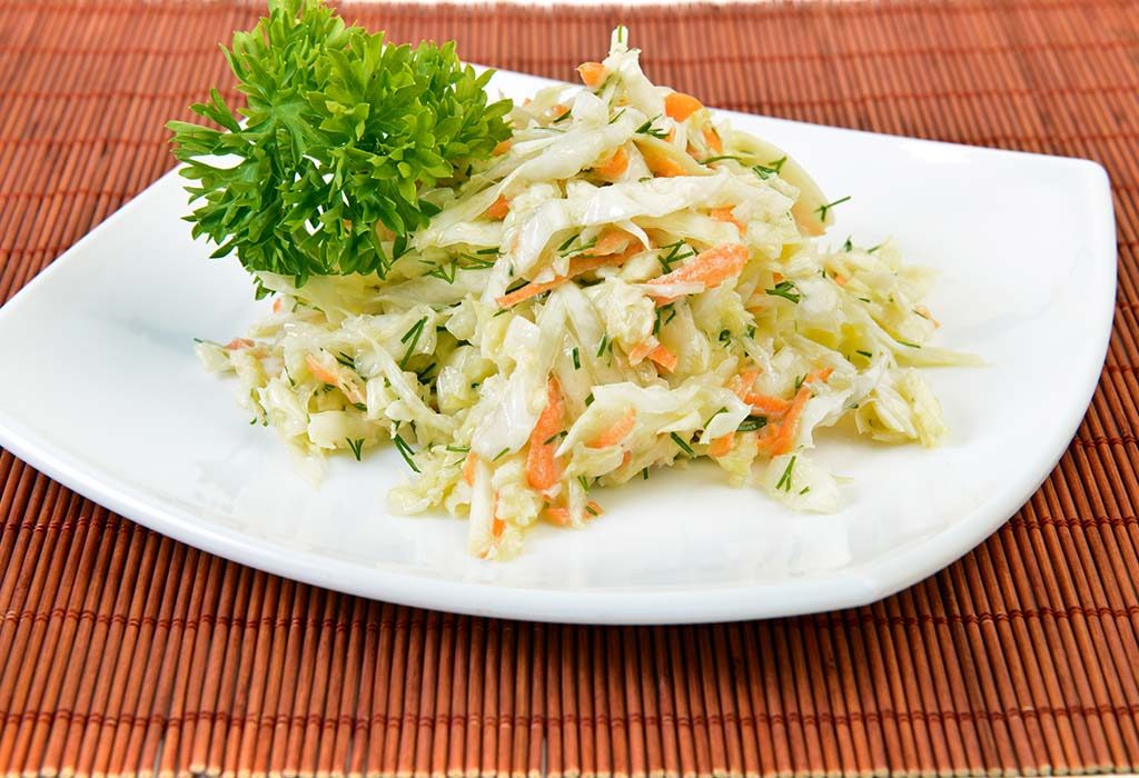 Carrot and cashew coleslaw