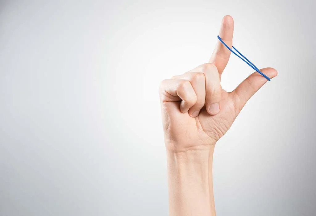 use a rubber band on locks