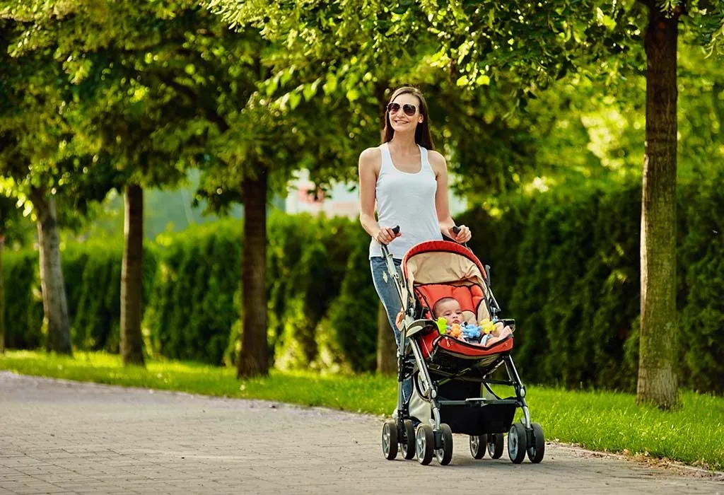 get a baby scooter or stroller