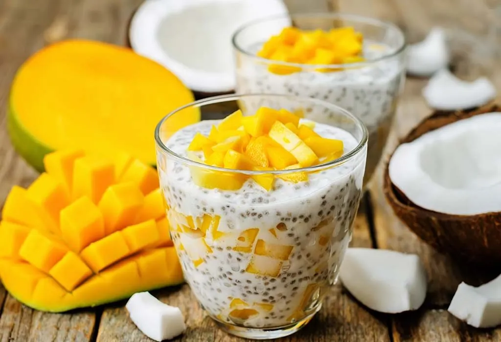 Pudding Made From Coconut and Chia Seeds